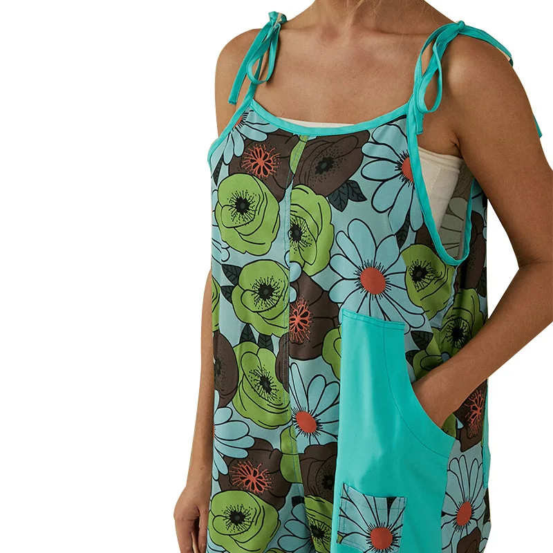 Ladies halter jumpsuit printed jumpsuit trousers jumpsuit ladies casual overalls summer loose-fitting one-piece jumpsuit
Ladies halter jumpsuit printed jumpsuit trousers jumpsuit ladies casual overalls summer loose-fitting one-piece jumpsuit