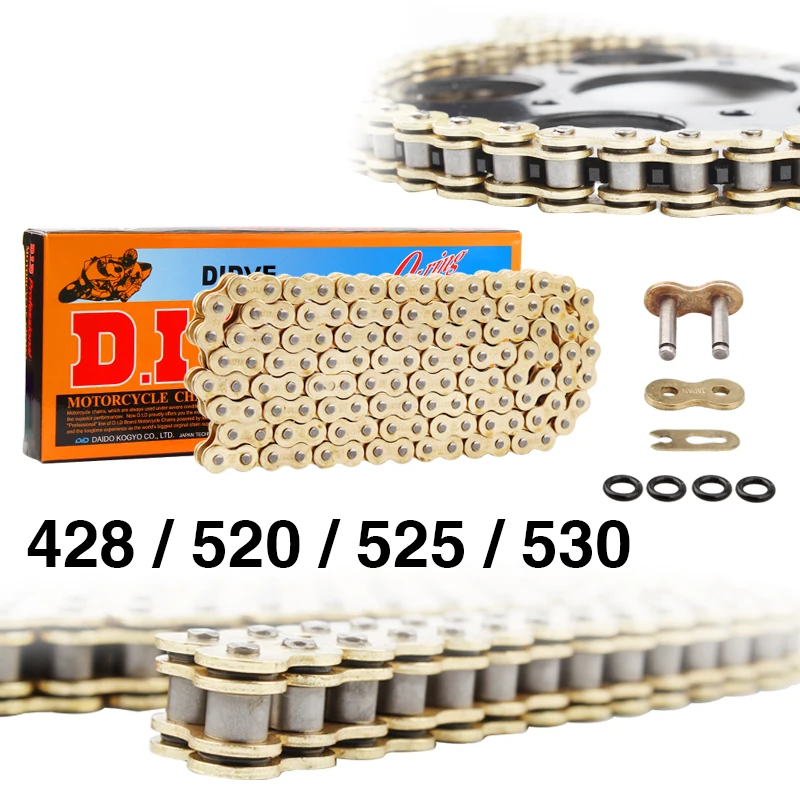 Motorcycle O-ring Oil seal Chain Sets For 428 Chain 136 Link 520 525 530 Chains 120 Links
Motorcycle O-ring Oil seal Chain Sets For 428 Chain 136 Link 520 525 530 Chains 120 Links