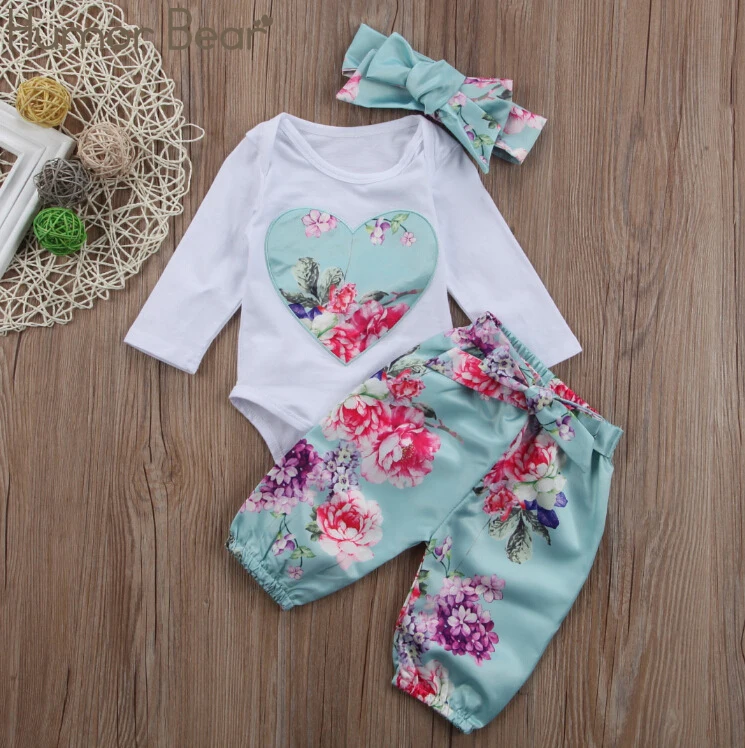 Humor Bear 2020 Autumn Baby Girls Clothes Sets Cotton Long sleeve T-shirt+Flower Pants+Headband 3Pcs Jumpsuit Toddler Kids Suit
Humor Bear 2020 Autumn Baby Girls Clothes Sets Cotton Long sleeve T-shirt+Flower Pants+Headband 3Pcs Jumpsuit Toddler Kids Suit