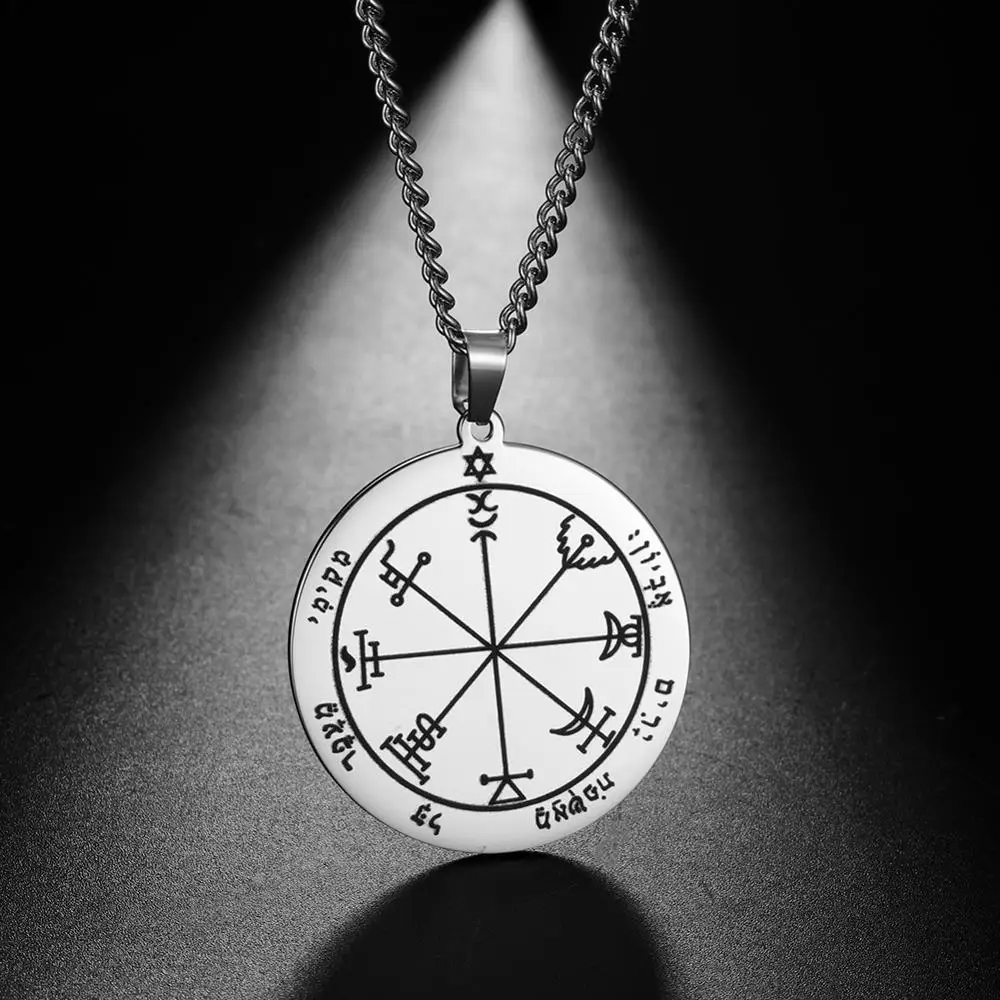 Teamer Venus Jupiter Key Seal of Solomon, мужское ожерелье из нержавеющей стали, амулет, волшебное ювелирное изделие для женщин, еврейская звезда Давида, куло...
Teamer Venus Jupiter Key Seal of Solomon, мужское ожерелье из нержавеющей стали, амулет, волшебное ювелирное изделие для женщин, еврейская звезда Давида, куло...