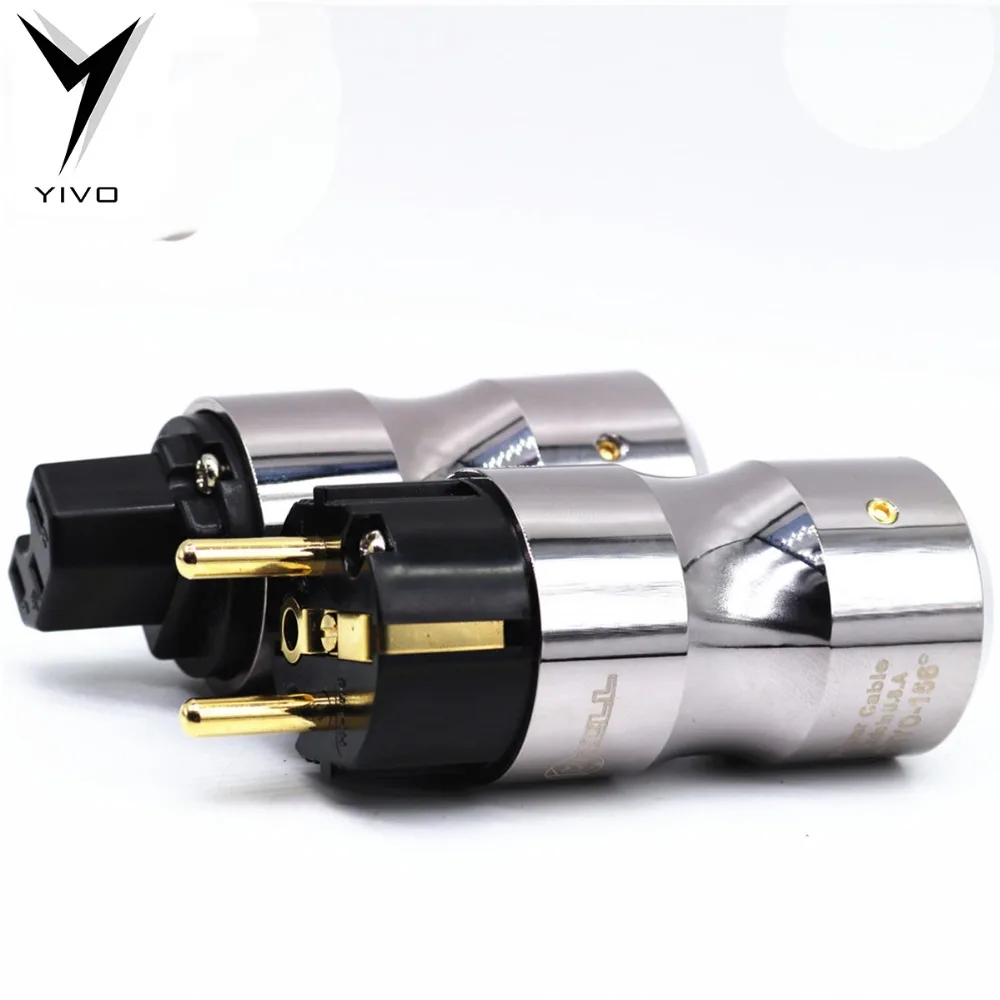 Wholesale Hi end Hifi OFC Power Cable Cord 1m 2m 3m 4m 5m Wire with IEC AC Female Male Pure copper plating gold power plug
Wholesale Hi end Hifi OFC Power Cable Cord 1m 2m 3m 4m 5m Wire with IEC AC Female Male Pure copper plating gold power plug