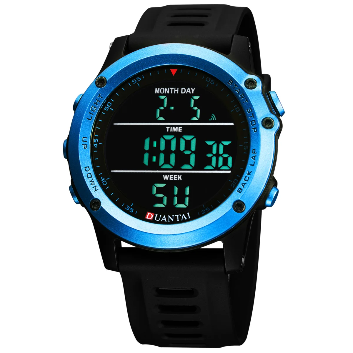 Duantai Men's Japanese Movement Multi-Functional Electronic Watch Rubber Case With Luminous Walking Meter Men's Sports Watch
Duantai Men's Japanese Movement Multi-Functional Electronic Watch Rubber Case With Luminous Walking Meter Men's Sports Watch