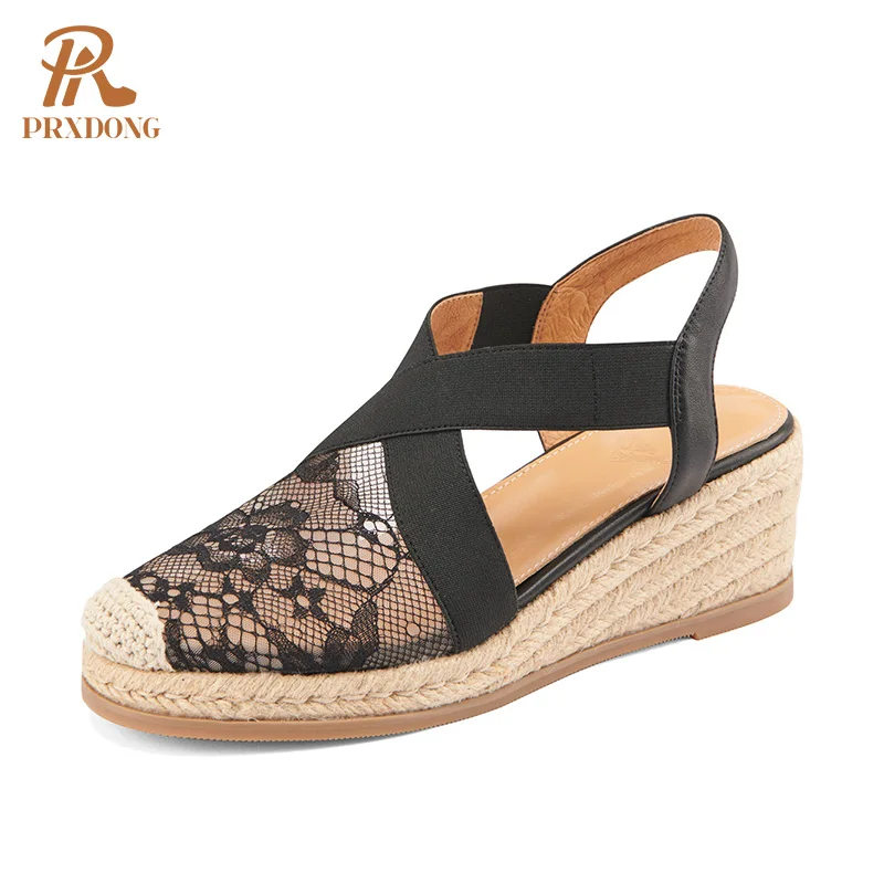 New Women Pumps Sandals Genuine Leather Platform Wedges Heels Hollow Shoes Slingbacks Round Toe Slip-on Summer Autumn Ladies 39
New Women Pumps Sandals Genuine Leather Platform Wedges Heels Hollow Shoes Slingbacks Round Toe Slip-on Summer Autumn Ladies 39