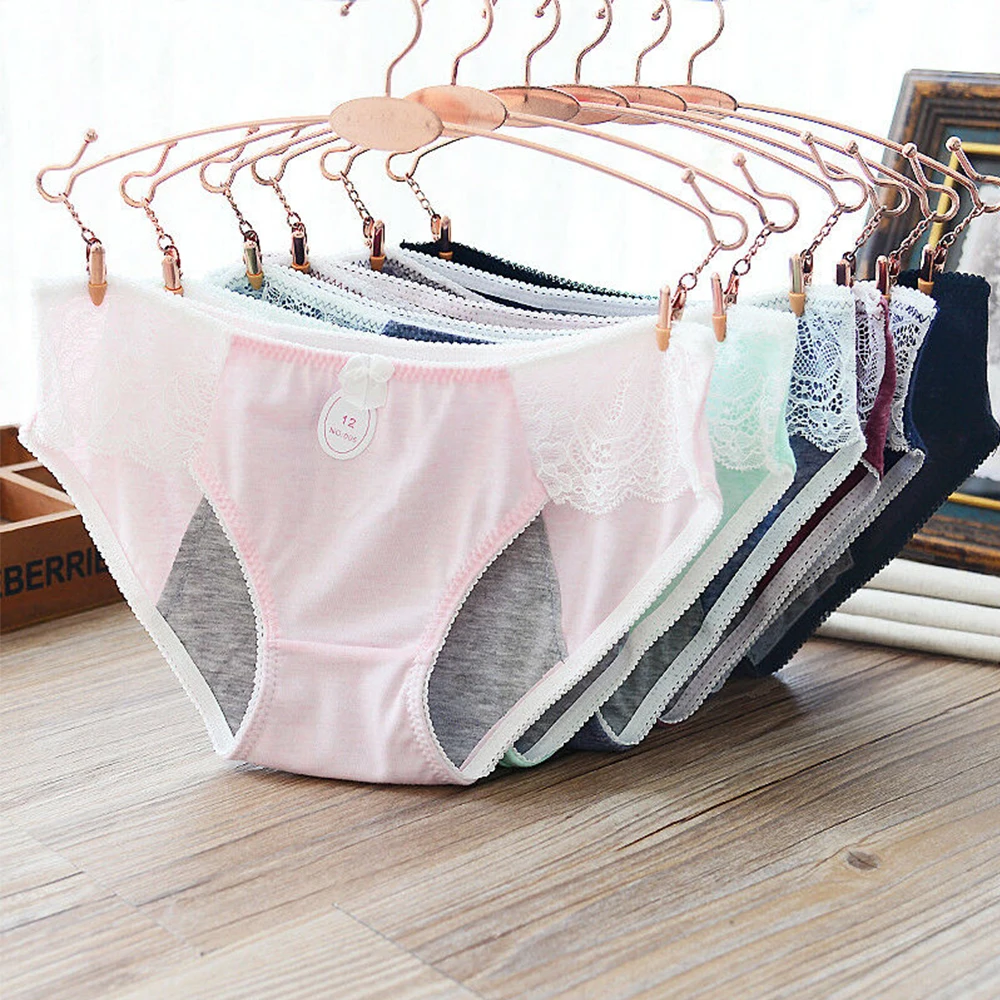 1pc Women's Physiological Leakproof Pants Lace-edged Cotton Low Rise Menstruation Period Leakproof Physiological Pants Briefs 
1pc Women's Physiological Leakproof Pants Lace-edged Cotton Low Rise Menstruation Period Leakproof Physiological Pants Briefs