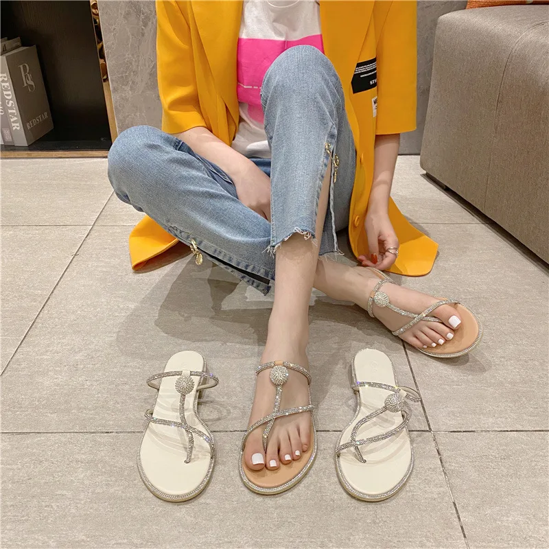 2022 New Summer Flat Bottom Rhinestone Net Red Fairy Roman One Line Sandals Wear Sandals Outside
2022 New Summer Flat Bottom Rhinestone Net Red Fairy Roman One Line Sandals Wear Sandals Outside