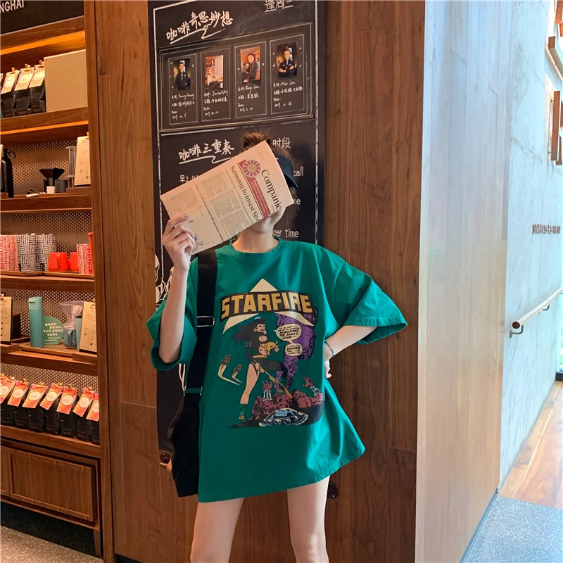 Summer American Hiphop Boxing Graphic Women's Short-Sleeved T-Shirt Couple Vintage Korean Style Harajuku Oversized Women's Tops
Summer American Hiphop Boxing Graphic Women's Short-Sleeved T-Shirt Couple Vintage Korean Style Harajuku Oversized Women's Tops