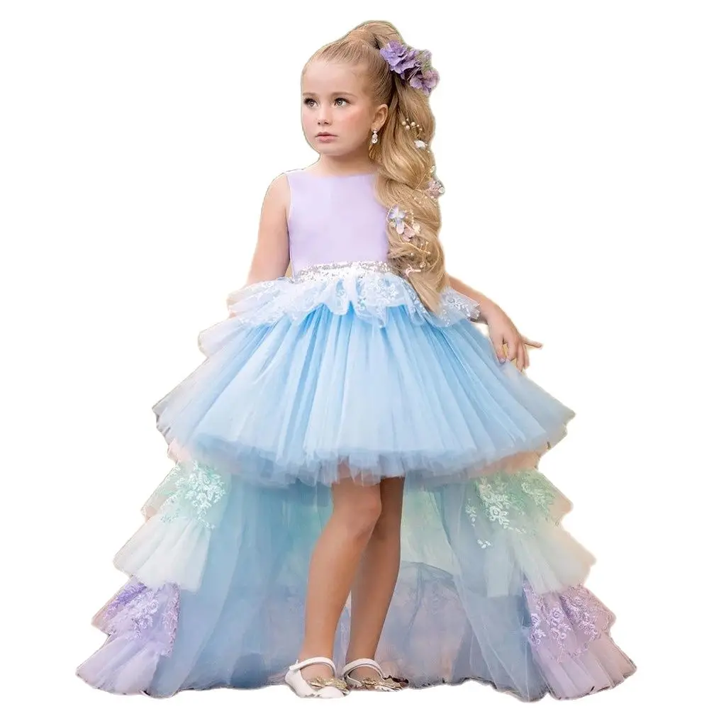 Puffy Lace Baby Girl Party Dress Kids Layers Flower Girl Dresses Hi-Low Princess Dress Cute First Communion Gowns
Puffy Lace Baby Girl Party Dress Kids Layers Flower Girl Dresses Hi-Low Princess Dress Cute First Communion Gowns
