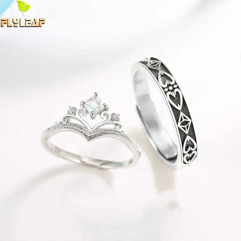 Flyleaf Cubic Zirconia Nature Moonstone Real 925 Sterling Silver Couple Rings For Women Fine Jewelry Open Ring Men High Quality
Flyleaf Cubic Zirconia Nature Moonstone Real 925 Sterling Silver Couple Rings For Women Fine Jewelry Open Ring Men High Quality