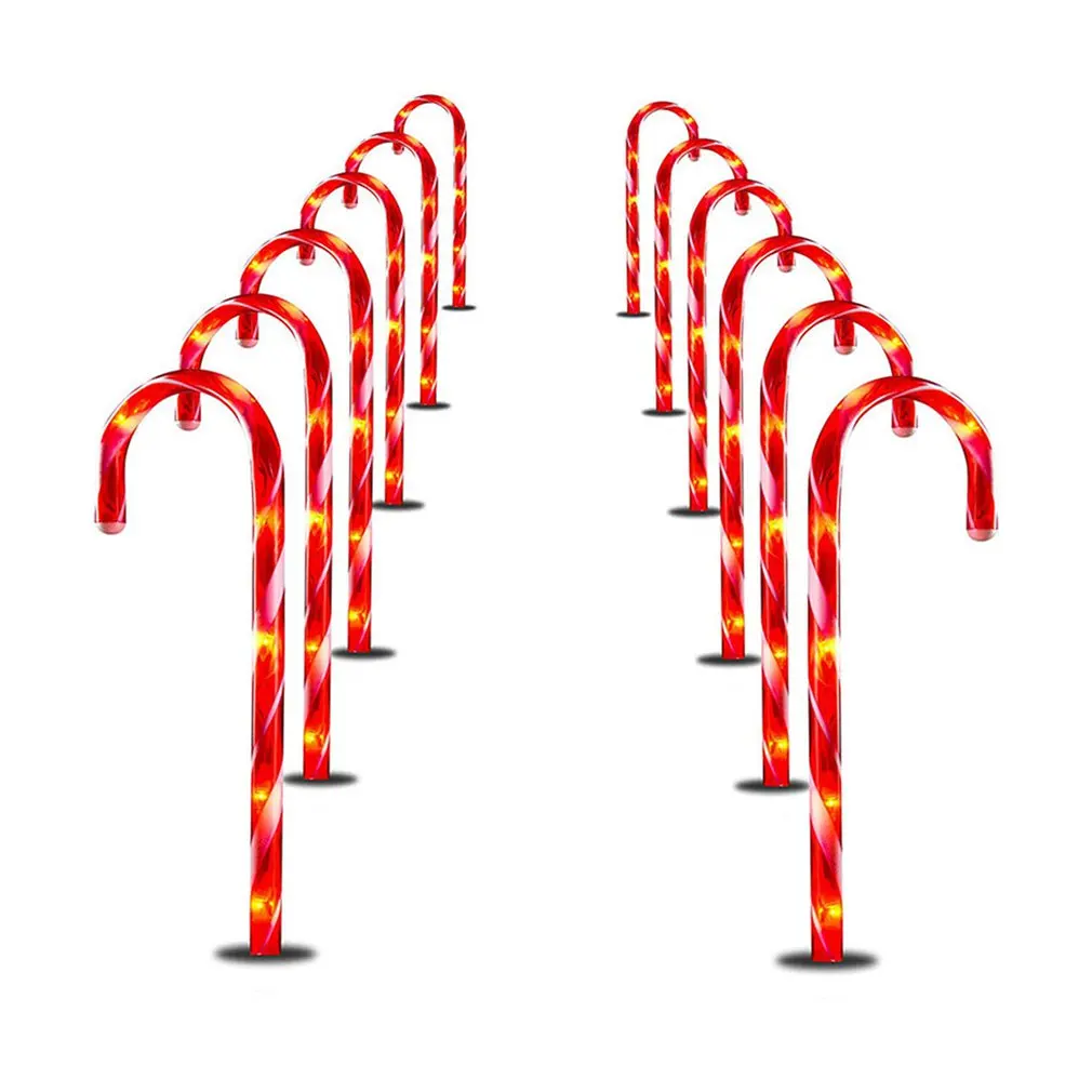 Solar Power Light String Christmas Candy Cane Lights Outdoor Warm LED Home Garden Ground Plug Crutch New Year Halloween Decor
Solar Power Light String Christmas Candy Cane Lights Outdoor Warm LED Home Garden Ground Plug Crutch New Year Halloween Decor