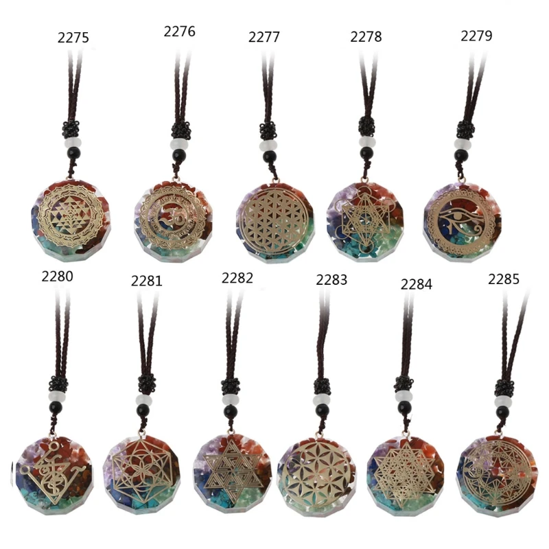 Orgone Pendant Necklace Metatron Cube Orgonite Energy Pendant 7 Chakras Reiki Healing EMF Protection Crystal Necklace
Orgone Pendant Necklace Metatron Cube Orgonite Energy Pendant 7 Chakras Reiki Healing EMF Protection Crystal Necklace