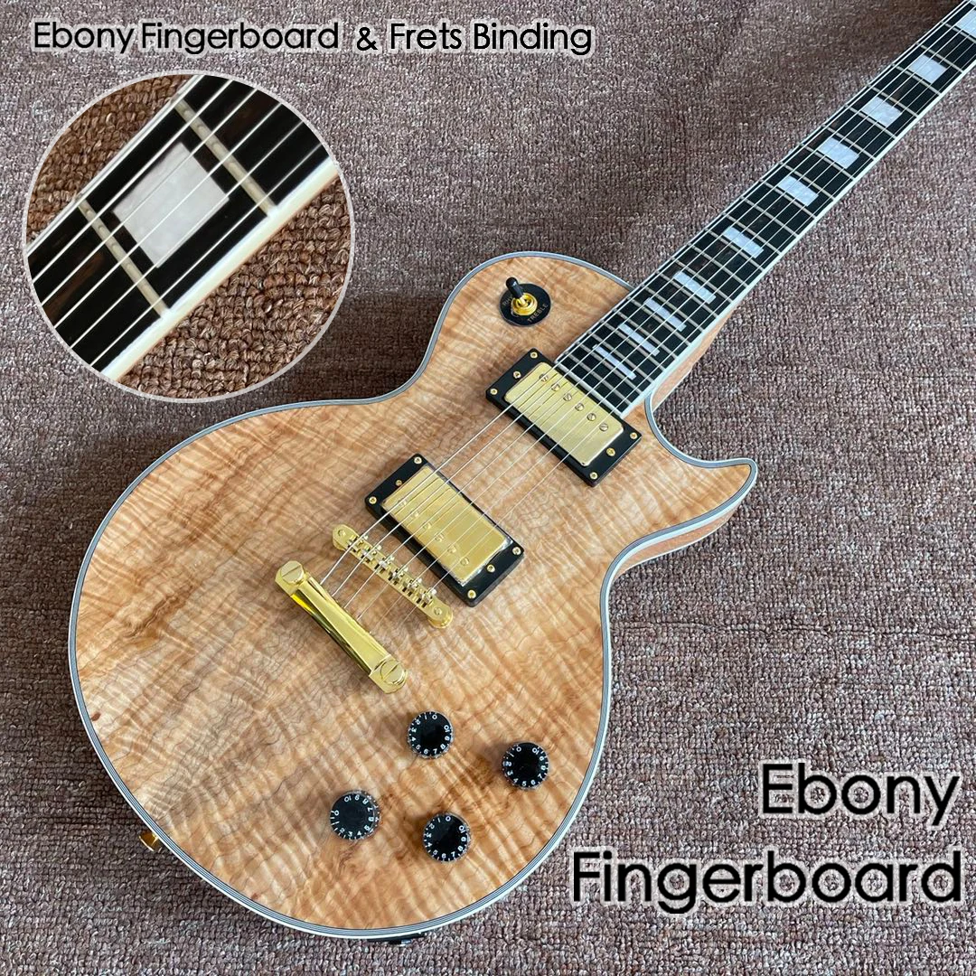 Custom Electric Guitar,Mahogany body gitaar.Ebony fingerboard,Frets binding.gold hardware.handmade 6 stings guitarra
Custom Electric Guitar,Mahogany body gitaar.Ebony fingerboard,Frets binding.gold hardware.handmade 6 stings guitarra