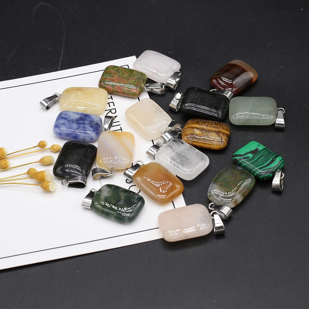 Natural Stone Pendants Rectangle Malachite Quartzs Charms for Jewelry Making Diy Trendy Necklace Earring Gifts
Natural Stone Pendants Rectangle Malachite Quartzs Charms for Jewelry Making Diy Trendy Necklace Earring Gifts