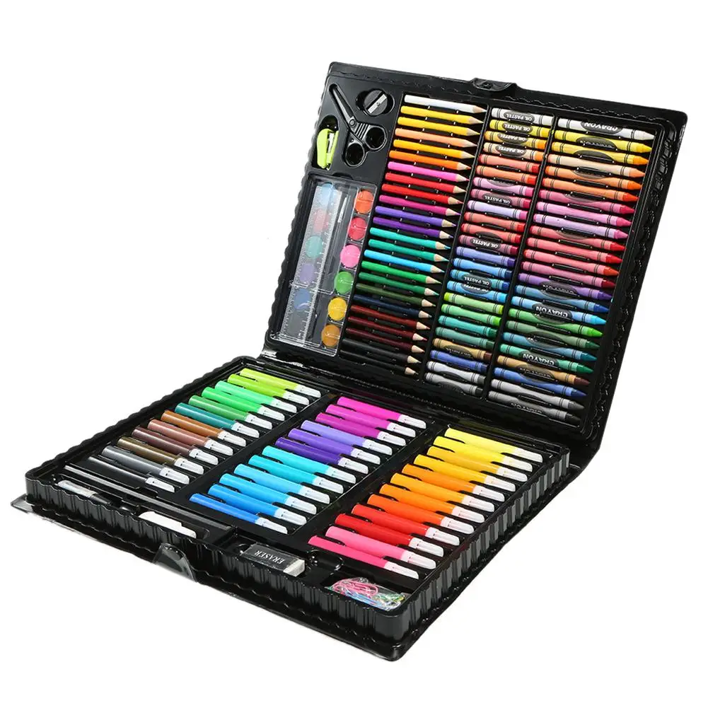 150Pcs/Set Kids Art Drawing Painting Tool Marker Pens Wax Crayon Oil Pastel Gift Comes with all-in-one portable storage case,
150Pcs/Set Kids Art Drawing Painting Tool Marker Pens Wax Crayon Oil Pastel Gift Comes with all-in-one portable storage case,
