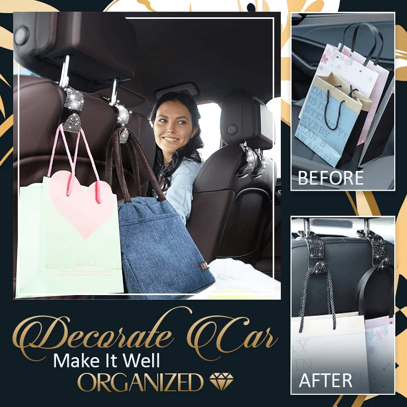 Newly Car Seat Back Hook Diamond Rhinestones Hanger Auto Back Universal Headrest Mount Storage Holder Car Interior Accessories
Newly Car Seat Back Hook Diamond Rhinestones Hanger Auto Back Universal Headrest Mount Storage Holder Car Interior Accessories