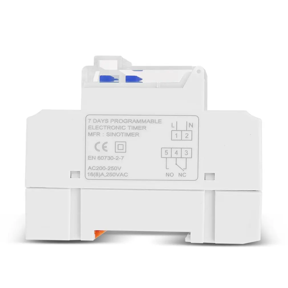 Electronic Weekly 7 Days Programmable Digital Industrial Time Switch Relay Timer Control 16A Din Rail Mount
Electronic Weekly 7 Days Programmable Digital Industrial Time Switch Relay Timer Control 16A Din Rail Mount