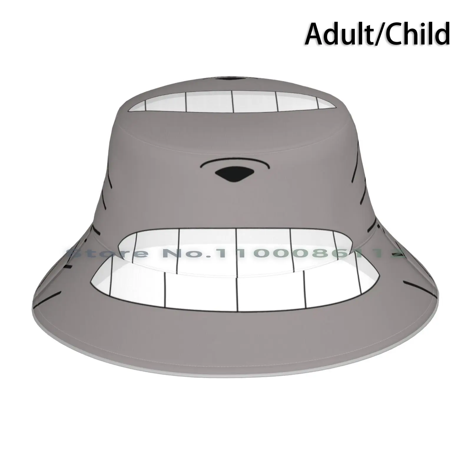 

Big Smile Bucket Hat Sun Cap Totoro Ghibli Anime Animation Geek Video Game Mask Cat Foldable Outdoor Fisherman Hat