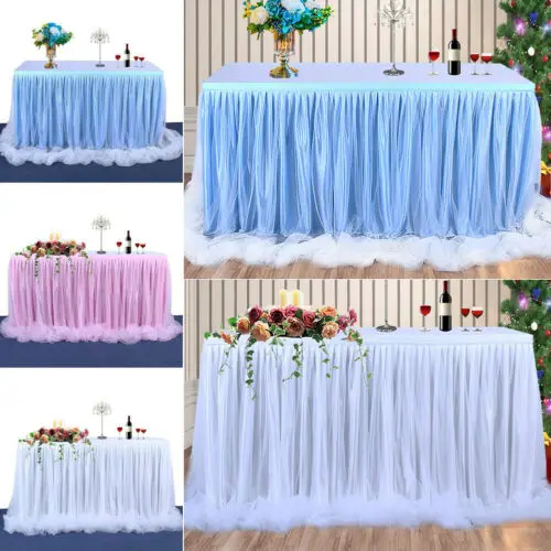 Handmade Tulle Tablecloth Home Decoration Table Skirt for Party Wedding Birthday Party / Baby Shower Chiffon Gauze Bridal Veil
Handmade Tulle Tablecloth Home Decoration Table Skirt for Party Wedding Birthday Party / Baby Shower Chiffon Gauze Bridal Veil