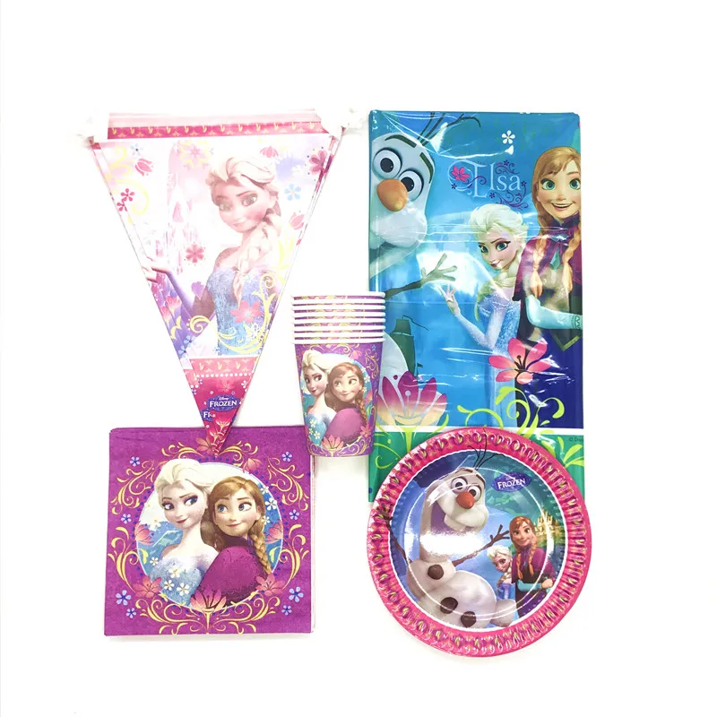 61pcs Princess Frozen Party Supplies Paper Flags Plates Cups Napkins Girls Frozen Elsa Anna Birthday Party Decoration Tablecloth 
61pcs Princess Frozen Party Supplies Paper Flags Plates Cups Napkins Girls Frozen Elsa Anna Birthday Party Decoration Tablecloth