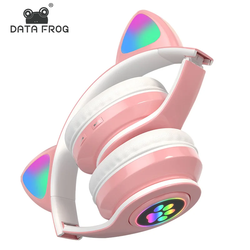 Беспроводные наушники DATA FROG Bluetooth светодиодный подсветкой - купить по выгодной