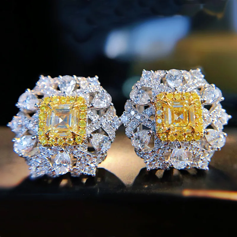 New Classic Stud Earrings Full Inlay Shiny Zircon S925 Silvery Piercing Jewelry For Women Wedding Engagement Anniversary Gifts
New Classic Stud Earrings Full Inlay Shiny Zircon S925 Silvery Piercing Jewelry For Women Wedding Engagement Anniversary Gifts