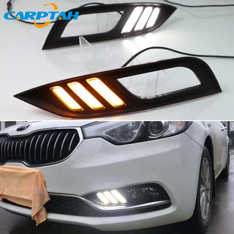 Светодиодный дневной светильник для кіа Cerato K3 2013 2014 2015 2016 Водонепроницаемый