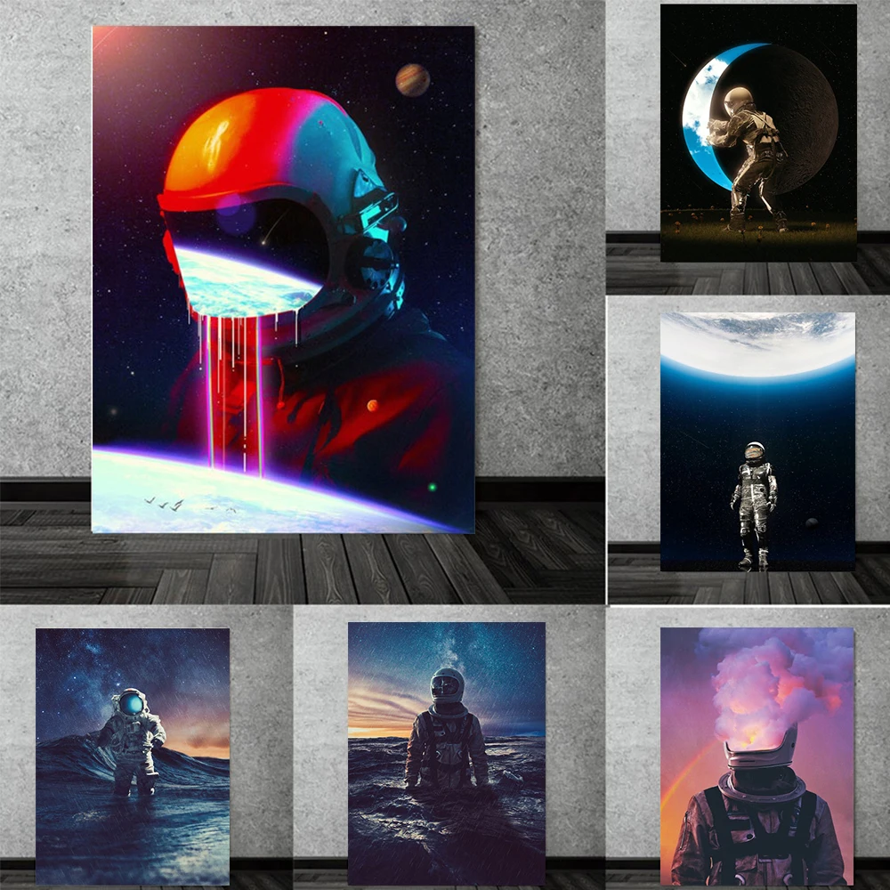 Modern Creative Science Fiction Pictures Astronaut In Space Looking Down On The Earth HD Wall Art Canvas Home Living Room Decor
Modern Creative Science Fiction Pictures Astronaut In Space Looking Down On The Earth HD Wall Art Canvas Home Living Room Decor