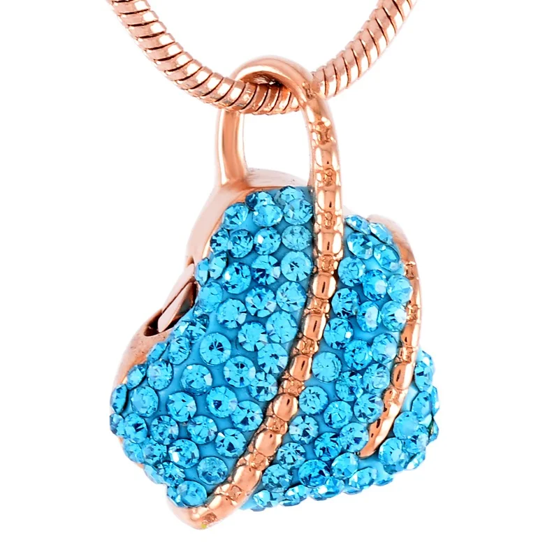 IJD8359 Stainless Steel Multi-colored Blue Crystal Heart Memorial Urn Jewelry To Hold Cremated Ashes
IJD8359 Stainless Steel Multi-colored Blue Crystal Heart Memorial Urn Jewelry To Hold Cremated Ashes