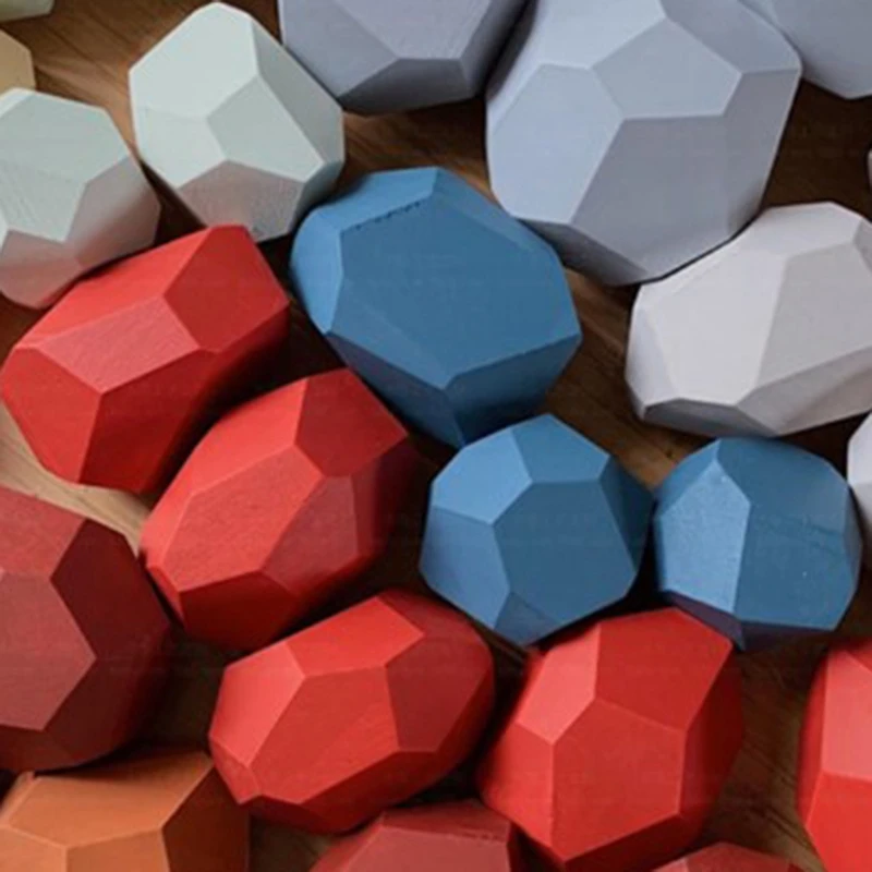16Pcs Colorful Stone Building Blocks Educational Toys Wood Balanced Stacked Stones Nordic Style Stacking Game 
16Pcs Colorful Stone Building Blocks Educational Toys Wood Balanced Stacked Stones Nordic Style Stacking Game