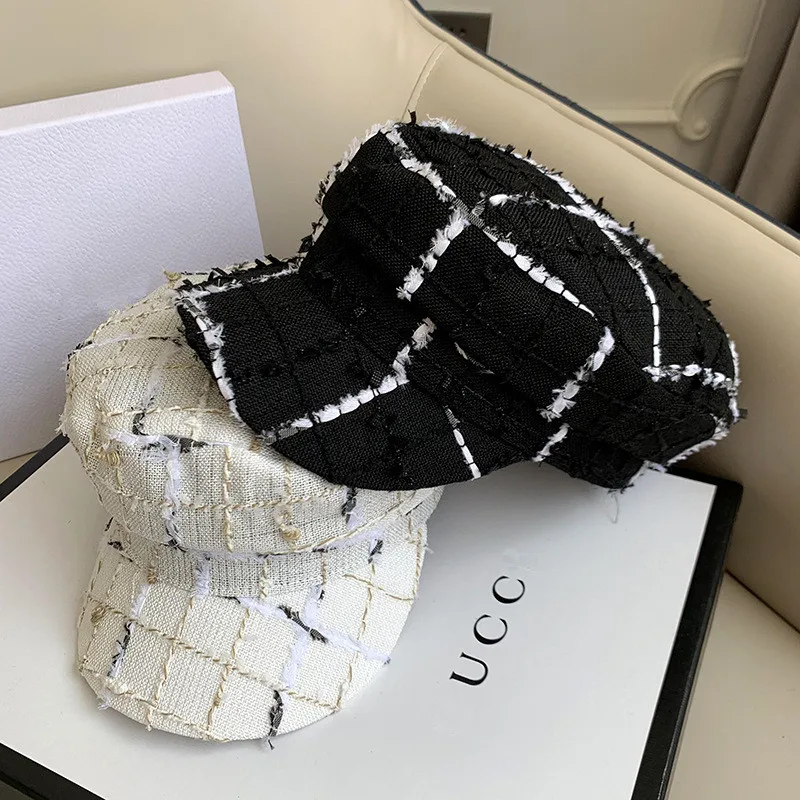 202007-CY051 new autumn plaid Tweed leisure lady Octagonal hat men women visors cap
202007-CY051 new autumn plaid Tweed leisure lady Octagonal hat men women visors cap