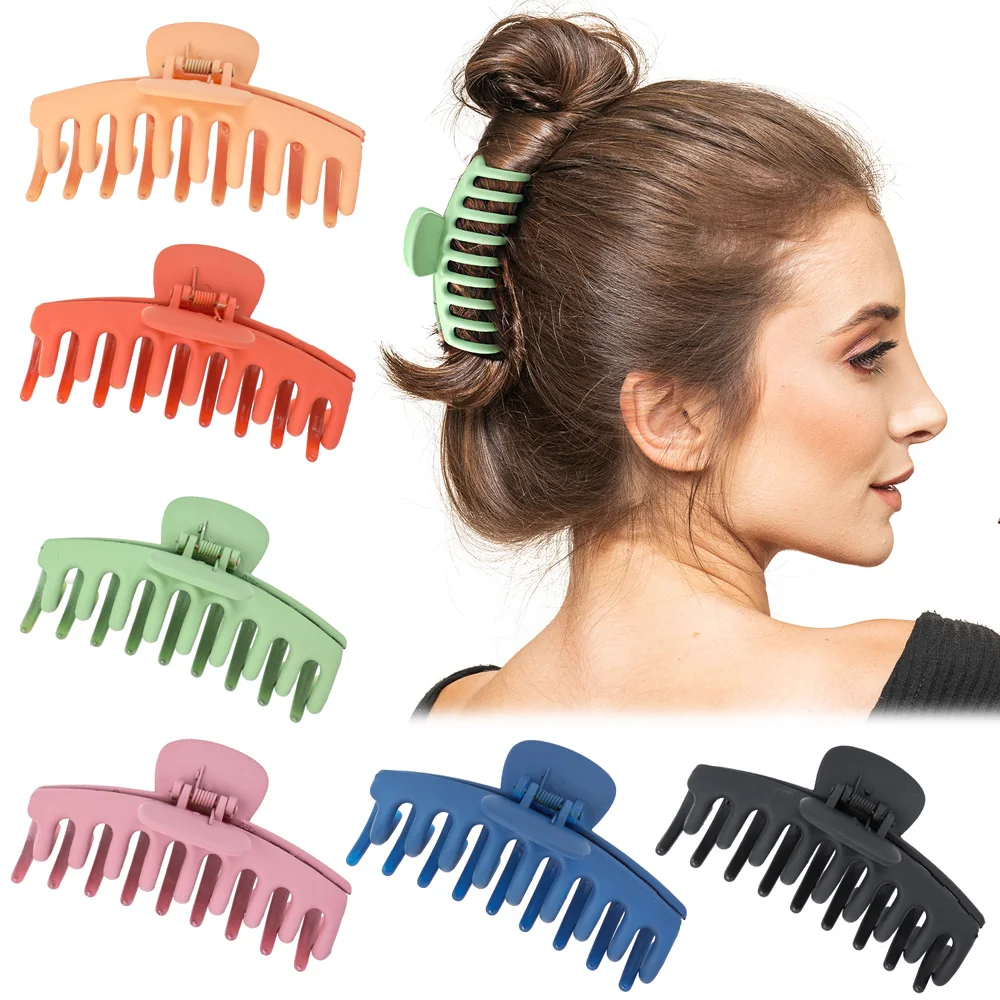 Korean Fashion Acrylic Hair Clab Frosted Solid Big Hair Claws Elegant Retro Women Hair Clip Cute Fresh Hair Accessories 2022
Korean Fashion Acrylic Hair Clab Frosted Solid Big Hair Claws Elegant Retro Women Hair Clip Cute Fresh Hair Accessories 2022