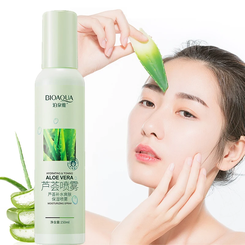 

150ml Natural Aloe Facial Moisturizing Toner Spray Anti-Red Sensitivity Oil Control Shrink Pores Face Care Water Acne Treatment