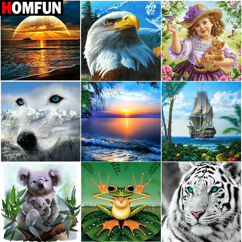 Алмазная 5D картина HOMFUN, картина «Тигр, Орел, стимкорабль, лягушка», ручная работа, домашний декор
Алмазная 5D картина HOMFUN, картина «Тигр, Орел, стимкорабль, лягушка», ручная работа, домашний декор