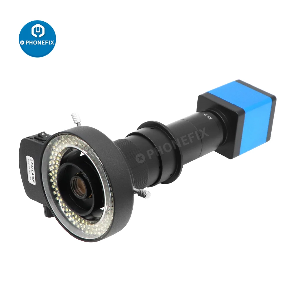 13MP 1080P Industrial Digital Microscope Camera HDMI VGA 60FPS USB Electronic Microscopio with 180X C-Mount Lens 144 LED Light
13MP 1080P Industrial Digital Microscope Camera HDMI VGA 60FPS USB Electronic Microscopio with 180X C-Mount Lens 144 LED Light