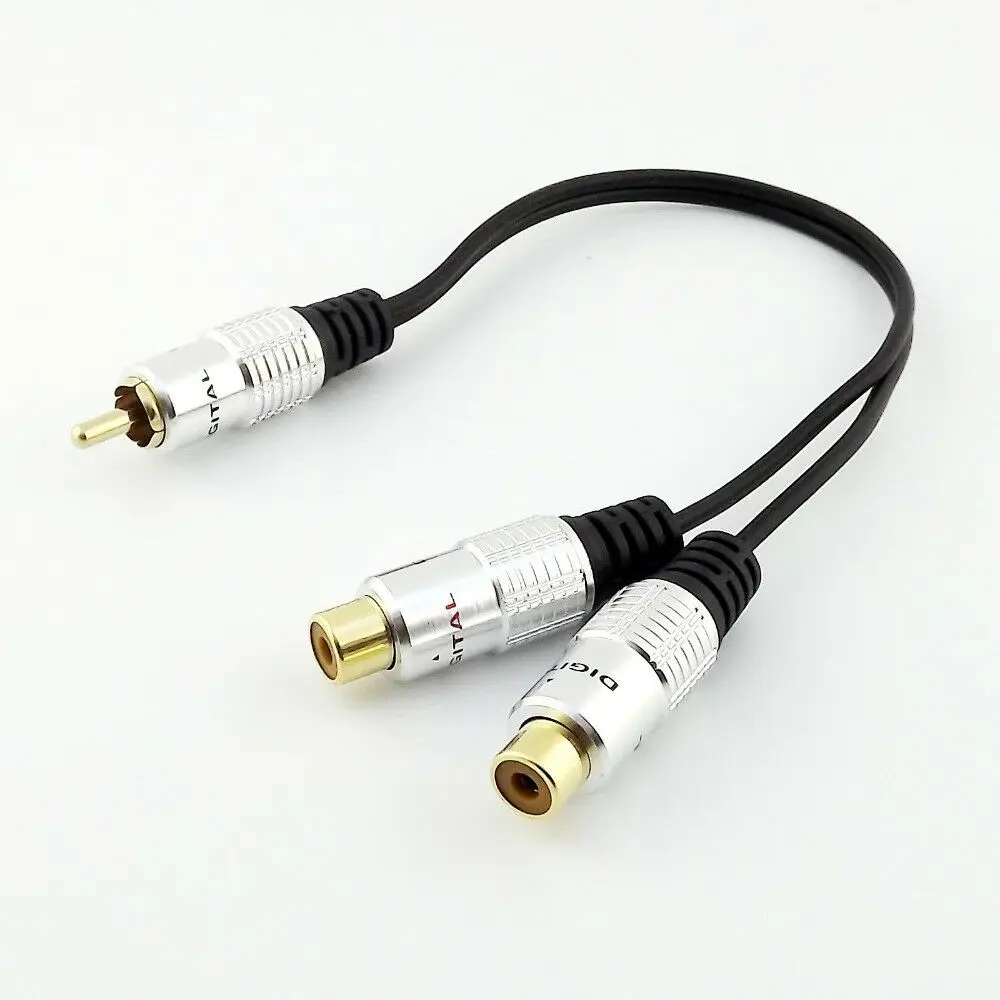 Кабель-переходник RCA штекер Phono на 2 RCA Female Jack Y Splitter Аудио Видео AV
Кабель-переходник RCA штекер Phono на 2 RCA Female Jack Y Splitter Аудио Видео AV