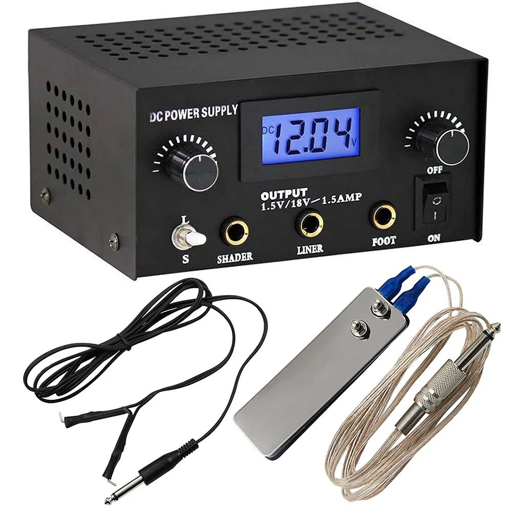 Professional Black Dual Digital LCD Tattoo Power Supply Kit with Plug 1PCS Clip Cord 1PC Foot Pedal Cords Free Shipping
Professional Black Dual Digital LCD Tattoo Power Supply Kit with Plug 1PCS Clip Cord 1PC Foot Pedal Cords Free Shipping