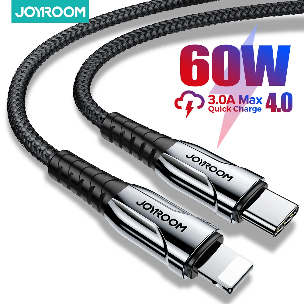 NEW Joyroom 60W PD USB Type C Cable for iPhone 12 11 Pro Xs Max Fast Charging Charger for MacBook iPad Type-C USBC Data Wire
NEW Joyroom 60W PD USB Type C Cable for iPhone 12 11 Pro Xs Max Fast Charging Charger for MacBook iPad Type-C USBC Data Wire