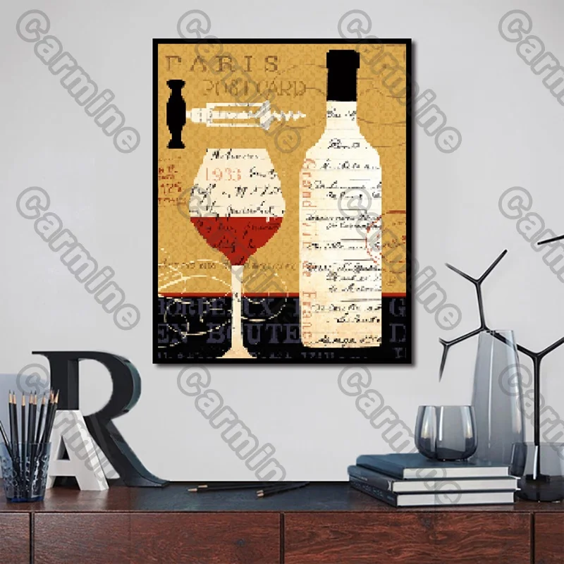Posters leaves Wine bottle wine glass Canvas Painting and Prints Wall Art Decoration for Living Room and Bedroom Frameless Style
Posters leaves Wine bottle wine glass Canvas Painting and Prints Wall Art Decoration for Living Room and Bedroom Frameless Style