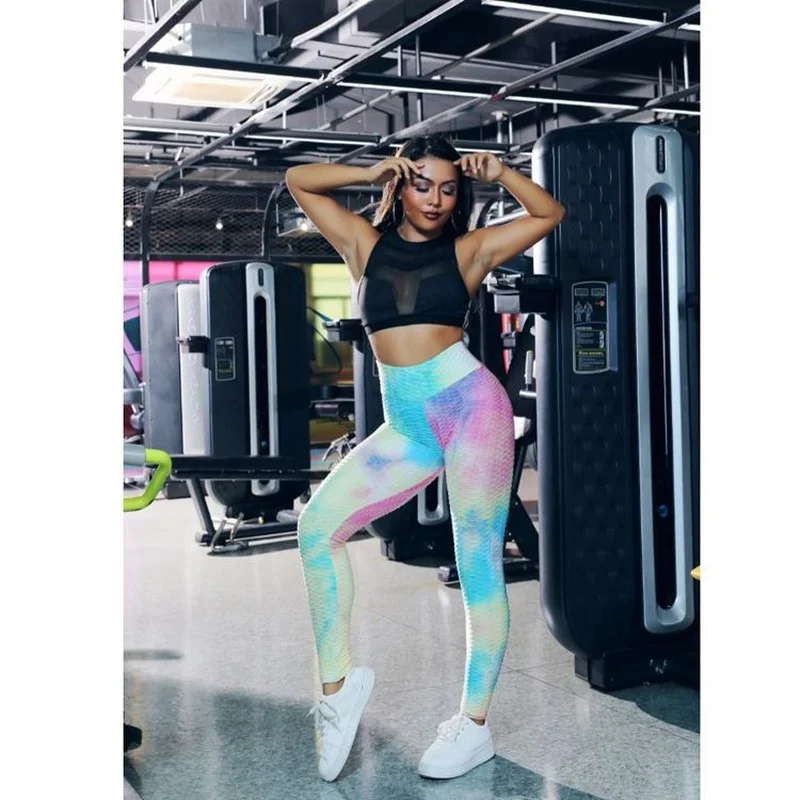 High Waisted Bubble Tights Sports Leggings Hip Lift Sportswear Running Fitness Women's Pants Push Up Elastic Waist Gym Clothing
High Waisted Bubble Tights Sports Leggings Hip Lift Sportswear Running Fitness Women's Pants Push Up Elastic Waist Gym Clothing