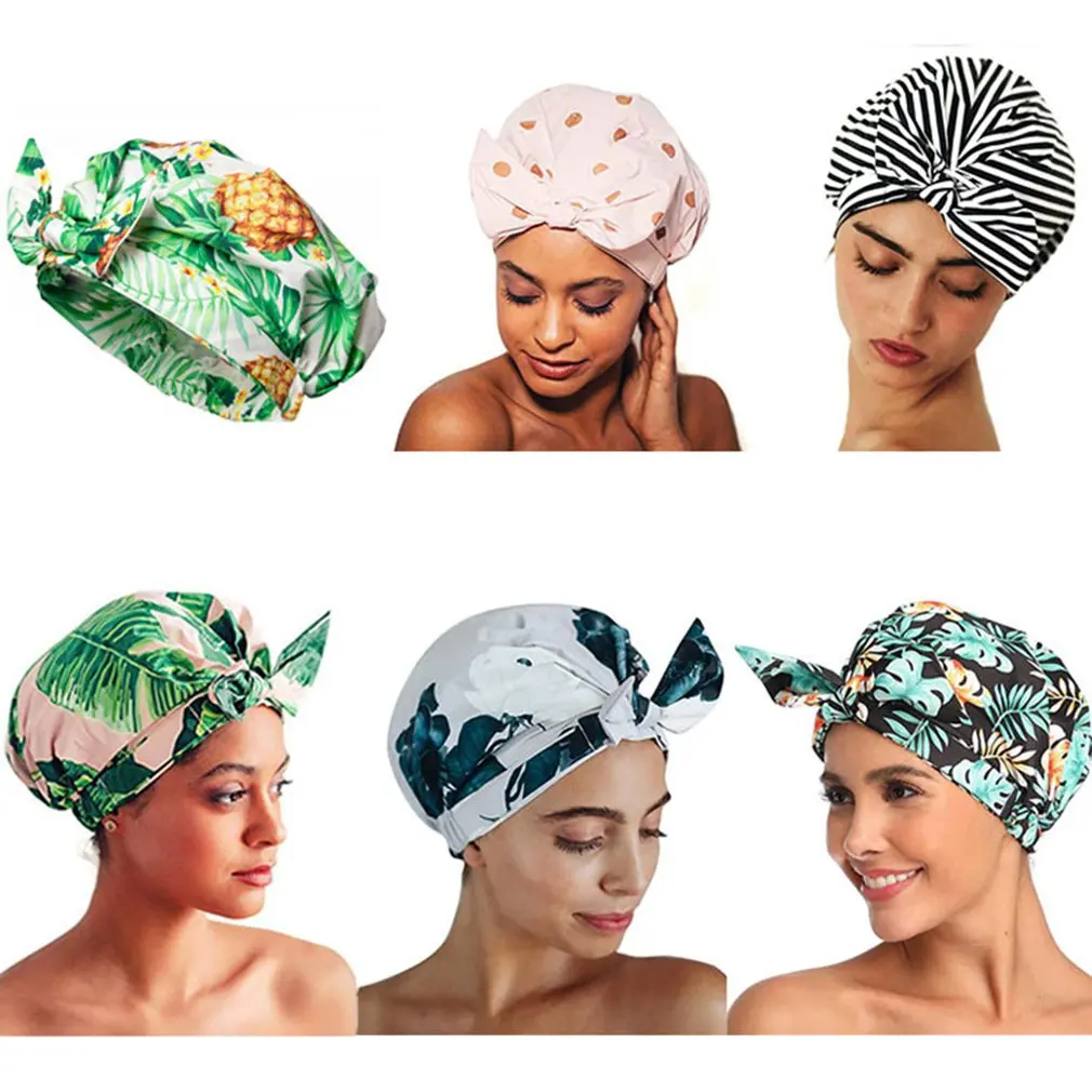 Durable Anti-mildew Waterproof Elastic Bowknot Adjustable Shower Cap Reusable Comfortable Shower Cap
Durable Anti-mildew Waterproof Elastic Bowknot Adjustable Shower Cap Reusable Comfortable Shower Cap
