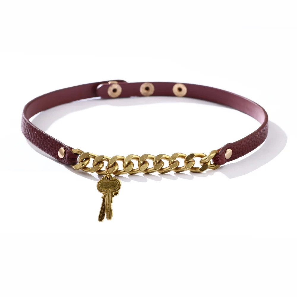 2021 New Fashion Accessories Creative Personality Chain Key PU Leather Collar Korean Fashion Brand Jewelry Wholesale
2021 New Fashion Accessories Creative Personality Chain Key PU Leather Collar Korean Fashion Brand Jewelry Wholesale