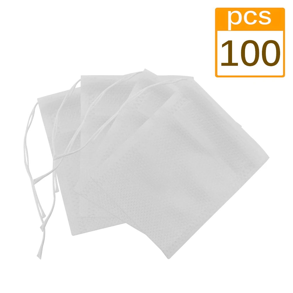 100Pcs/Lot Disposable Tea Bags Empty Scented Tea Bag With String Heal Seal Filter Paper For Herb Loose Tea 
100Pcs/Lot Disposable Tea Bags Empty Scented Tea Bag With String Heal Seal Filter Paper For Herb Loose Tea