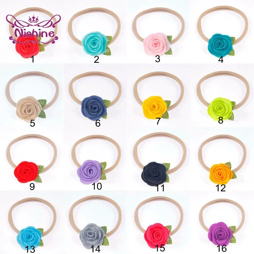Nishine 6pcs/lot Fashion Handmade Flower Elastic Headband Baby Girl Nylon Hairband Solid Color Floral Headwear Photography Props
Nishine 6pcs/lot Fashion Handmade Flower Elastic Headband Baby Girl Nylon Hairband Solid Color Floral Headwear Photography Props
