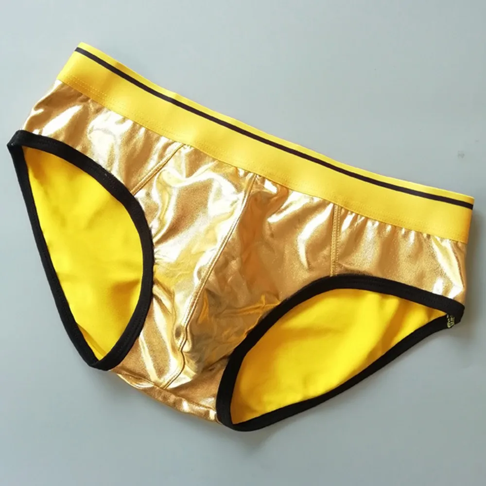 Nightclub Panties Men Patent Leather Shiny Sexy Underwear Elastic Breathable Underpant Wet Look Bugle Pouch Briefs
Nightclub Panties Men Patent Leather Shiny Sexy Underwear Elastic Breathable Underpant Wet Look Bugle Pouch Briefs