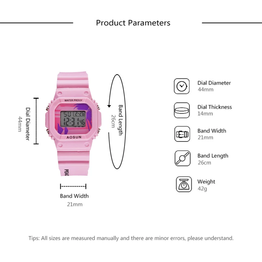 Fashion LED Watches Rubber Strap Boys Girl Students Digital Sports Electronic Quartz Wristwatches Jewelry Gift
Fashion LED Watches Rubber Strap Boys Girl Students Digital Sports Electronic Quartz Wristwatches Jewelry Gift