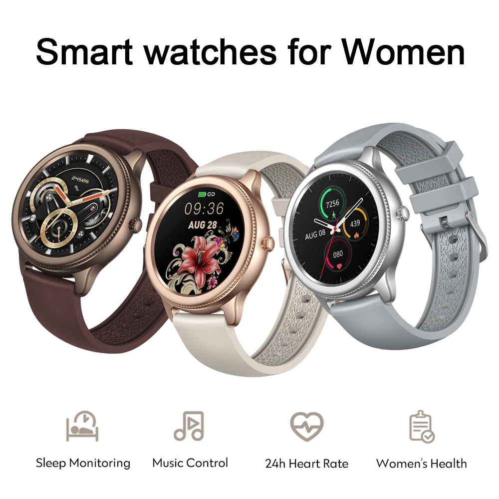 Zeblaze Smart Watches 1.09 Inch HD Color Waterproof Music Control Touch Screen Multifunction Women Wrist Watch Golden
Zeblaze Smart Watches 1.09 Inch HD Color Waterproof Music Control Touch Screen Multifunction Women Wrist Watch Golden