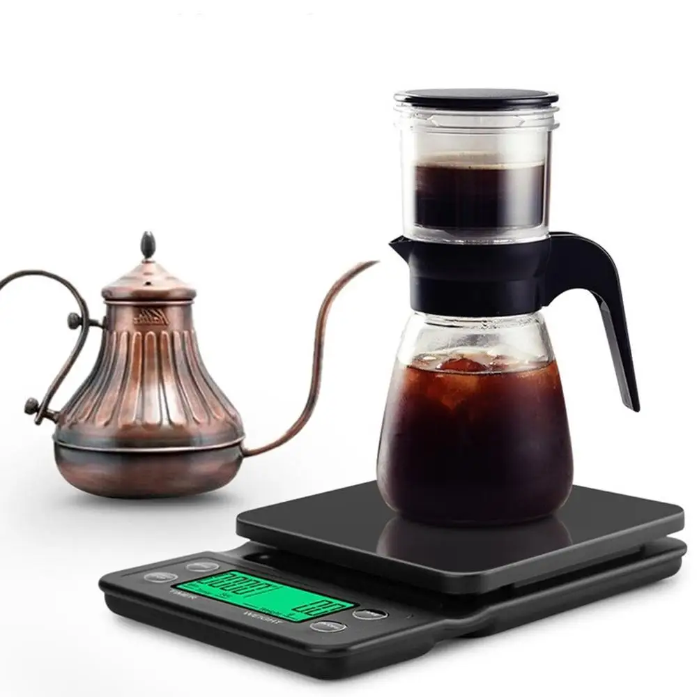 Alarm Clock Timing Coffee Scale Black Abs Plastic 5kg/0.1g Coffee Scale With Timer Battery Charging Espresso Scale 
Alarm Clock Timing Coffee Scale Black Abs Plastic 5kg/0.1g Coffee Scale With Timer Battery Charging Espresso Scale