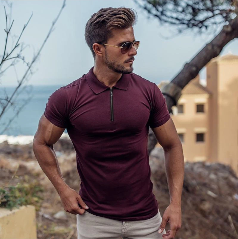 Men's Fashion Polo Shirt Casual Fashion Plain Short Sleeve High Quality Slim Fit Sports Shirt Men's Fitness
Men's Fashion Polo Shirt Casual Fashion Plain Short Sleeve High Quality Slim Fit Sports Shirt Men's Fitness
