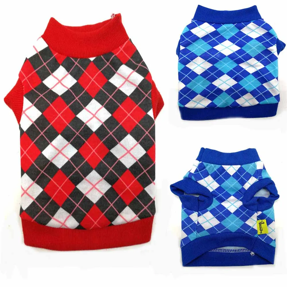 Small And Medium-sized Dogs Autumn New Classic Red-White-Blue-White Plaid Sweater Sweater T-shirt Coat Puppy Dog Clothes
Small And Medium-sized Dogs Autumn New Classic Red-White-Blue-White Plaid Sweater Sweater T-shirt Coat Puppy Dog Clothes