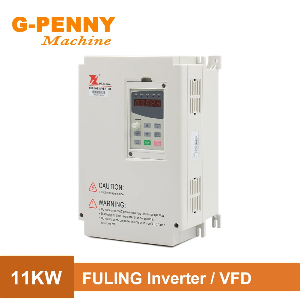 FULING Inverter VFD 11.0KW 220V/380V Variable Frequency Drive for spindle motor speed control 1000Hz 3-phase output 7A Current
FULING Inverter VFD 11.0KW 220V/380V Variable Frequency Drive for spindle motor speed control 1000Hz 3-phase output 7A Current