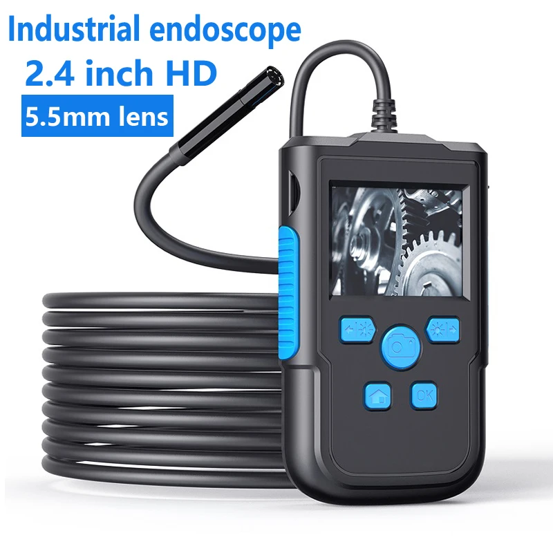 New Industrial Endoscope Camera 8MM Lens 2.4 Inch IPS Screen Borescope HD1080P Rigid Cable Waterproof LED Lights 2600mAh Battery
New Industrial Endoscope Camera 8MM Lens 2.4 Inch IPS Screen Borescope HD1080P Rigid Cable Waterproof LED Lights 2600mAh Battery